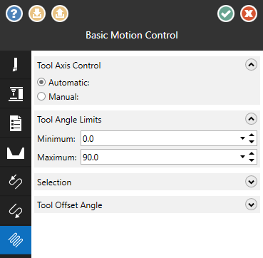 The "Basic Motion Control" page. 